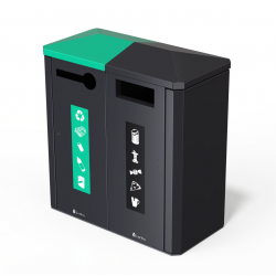 Jumbo 2-Way Recycling Bin